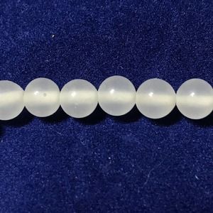 Japan glass bead. 6mm+-  Translucent White 120+ beads